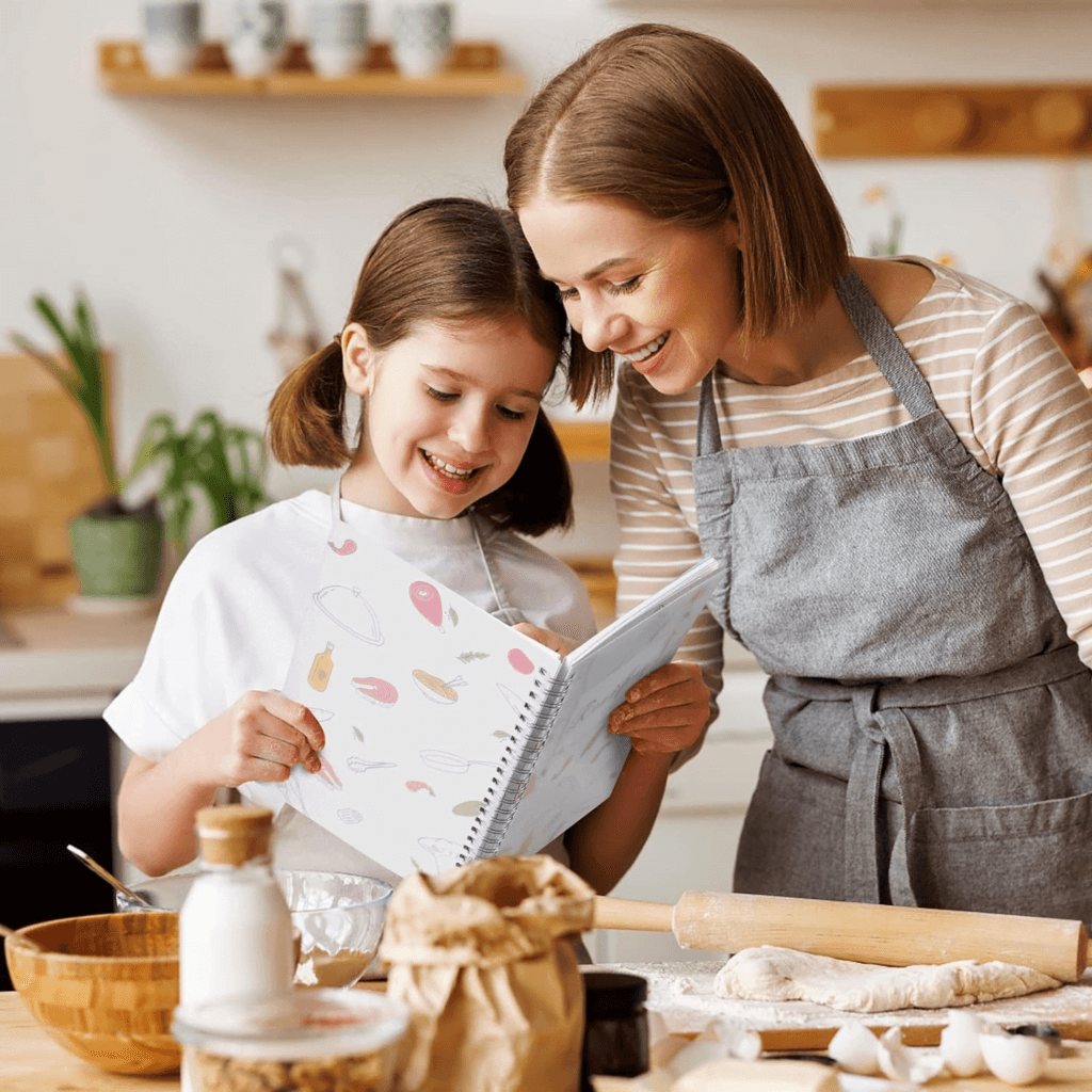 10 Ideias Criativas de Presentes para o Dia das Mães 37 PECULA Livro de receitas, livro de receitas de 14 cm x 20,8 cm para escrever em suas próprias receitas, livro de receitas em branco,