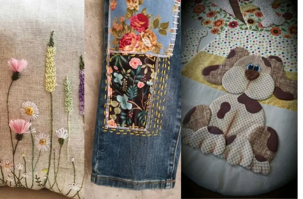 Tendências em artesanato para 2025 40 artesanato com bordados contemporaneo e patches