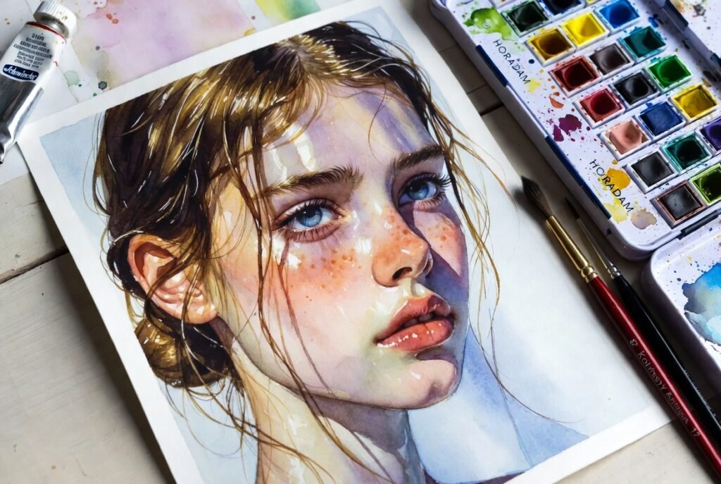 Técnicas Avançadas de Pintura em Aquarela com Efeitos Realistas