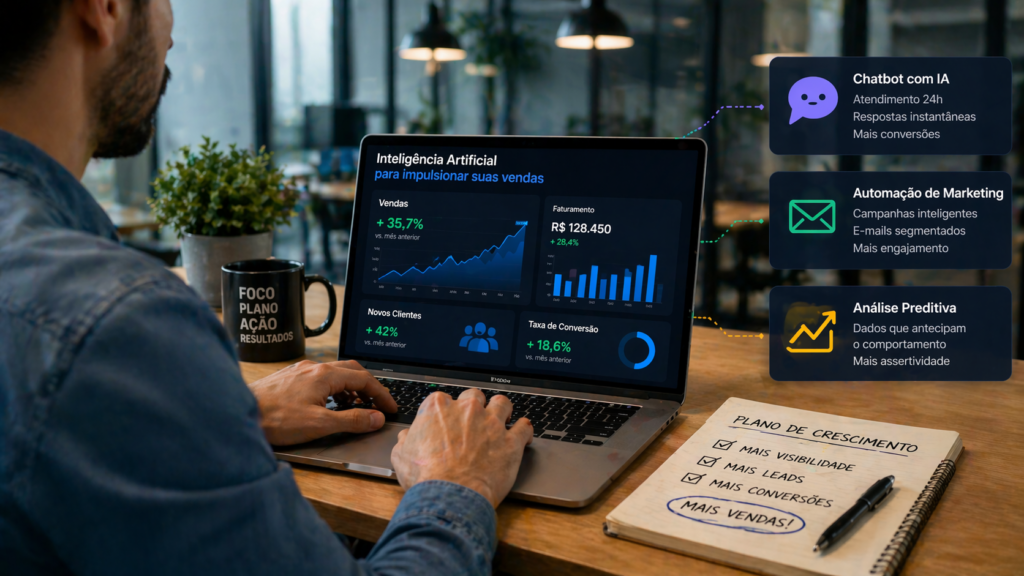 7 Formas Poderosas de Usar IA no Seu Negócio para Crescer, Automatizar e Vender Muito Mais